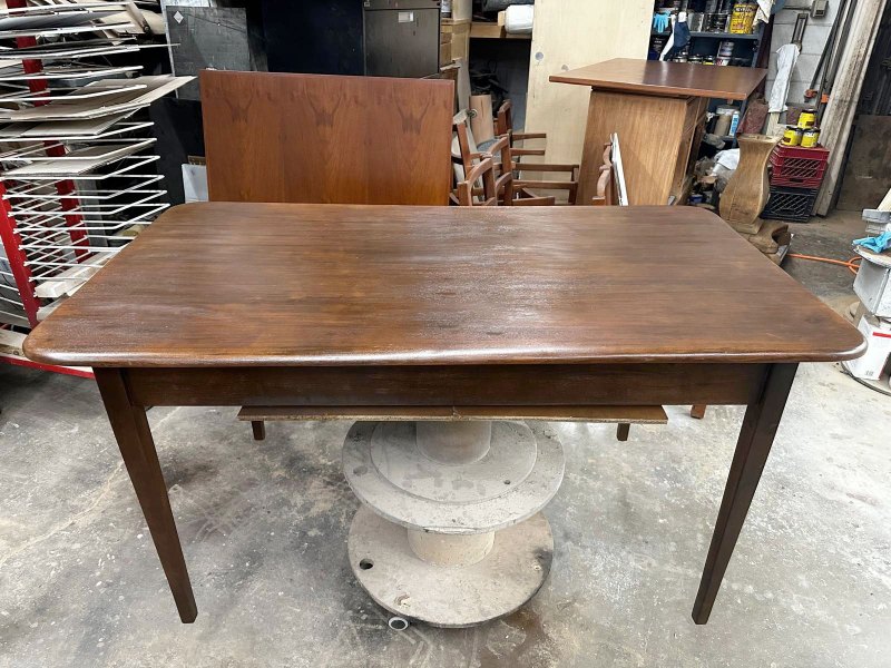 Wooden Table after - Lanscaping