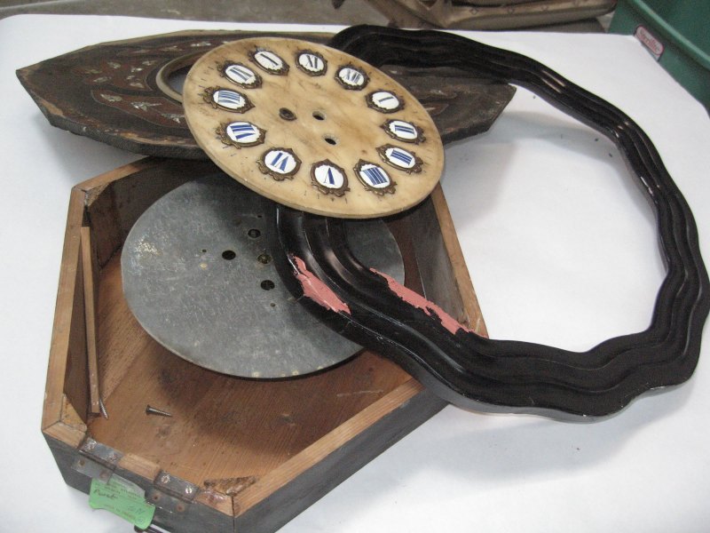 Wooden Wall Clock before - Lanscaping